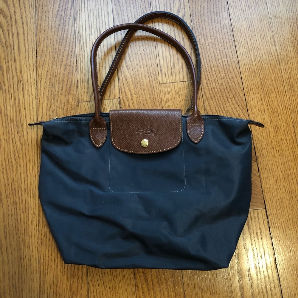 Small Long Champ bag - dark blue